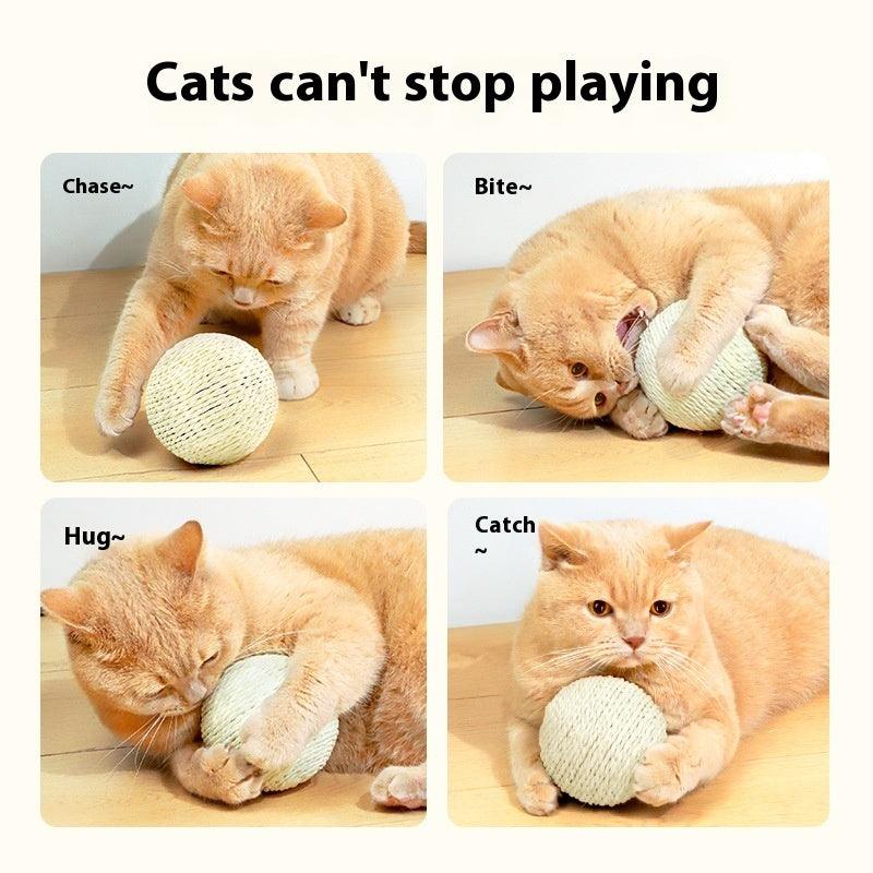 Sisal Ball Toy for Cats, Oversized - Pet's Dream