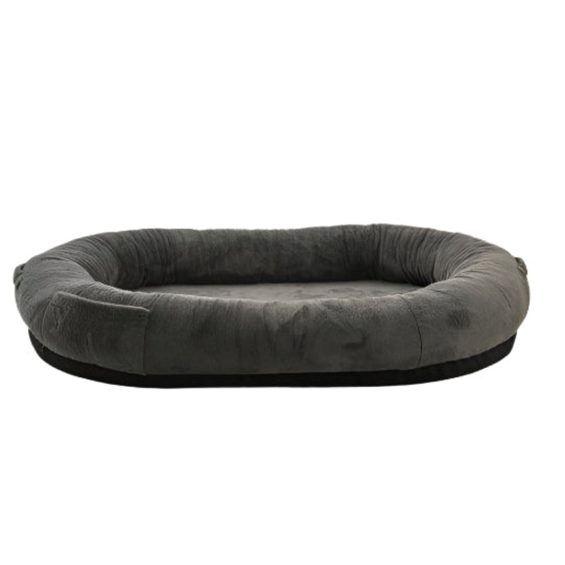 Large Dark Grey Human-Dog Bed - Pet's Dream