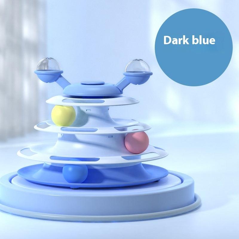 Cat Toy Tower – 4-Level Interactive Roller Ball Toy - Pet's Dream