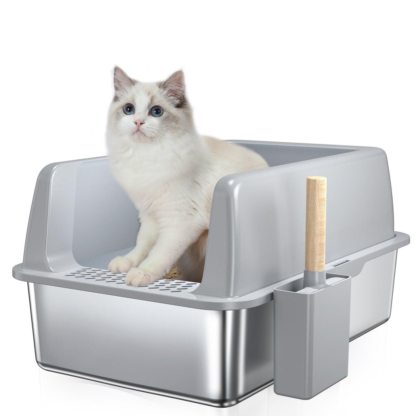 Stainless Steel Cat Litter Box – Durable, Hygienic, Easy to Clean - Pet's Dream