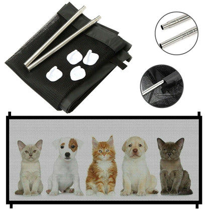 Safety Gate, Mesh Fence, Magic Portable Guard Net Stairs Doors - Pet's Dream