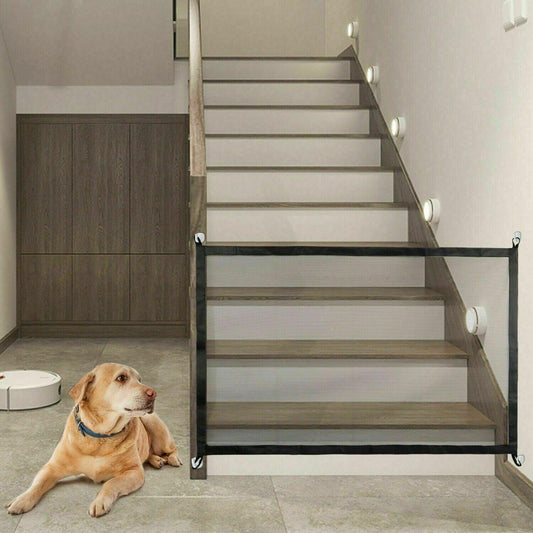 Safety Gate, Mesh Fence, Magic Portable Guard Net Stairs Doors - Pet's Dream