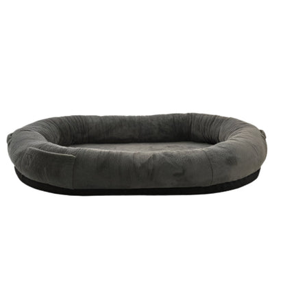 Large Dark Grey Human-Dog Bed - Pet's Dream