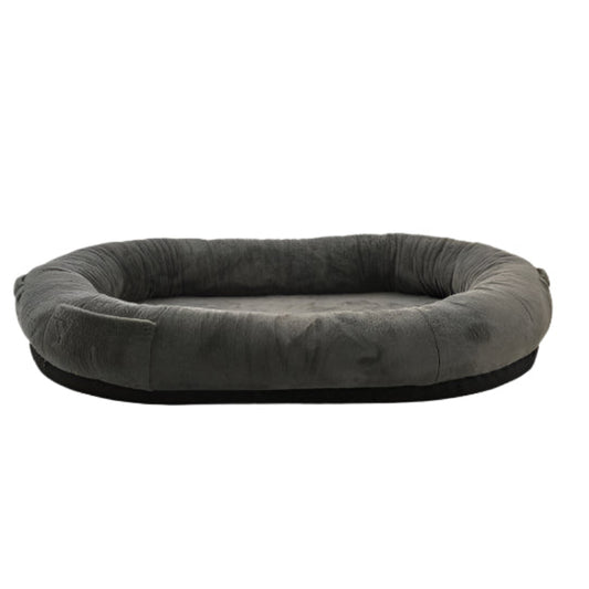 Large Dark Grey Human-Dog Bed - Pet's Dream