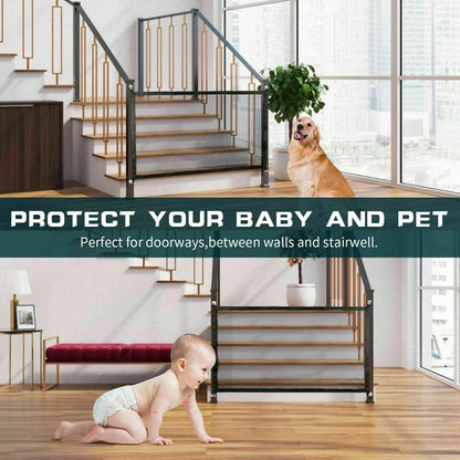 Safety Gate, Mesh Fence, Magic Portable Guard Net Stairs Doors - Pet's Dream