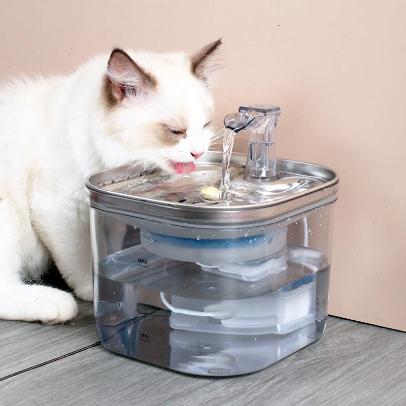 Stainless Steel Automatic Circulation Water Dispenser for Dogs and Cats - Pet's Dream