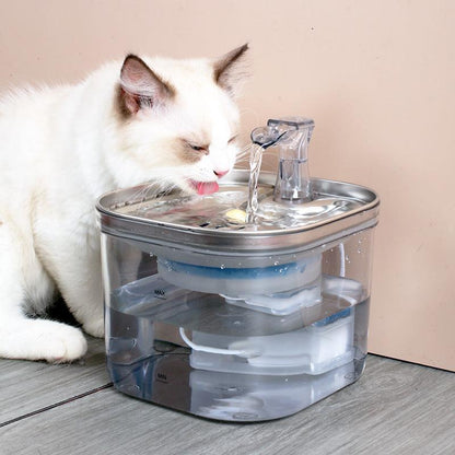 Stainless Steel Automatic Circulation Water Dispenser for Dogs and Cats - Pet's Dream