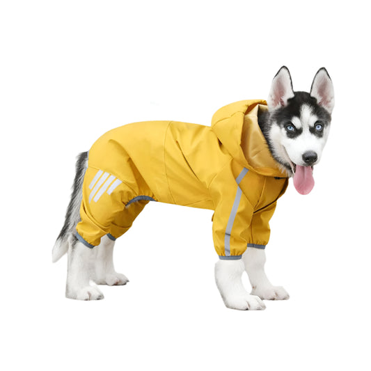 Waterproof Reflective Dog Raincoat with Hood - Pet's Dream